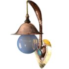 Hand Made Arts and Crafts Wall Light with Ruskin (41058) RESERVED