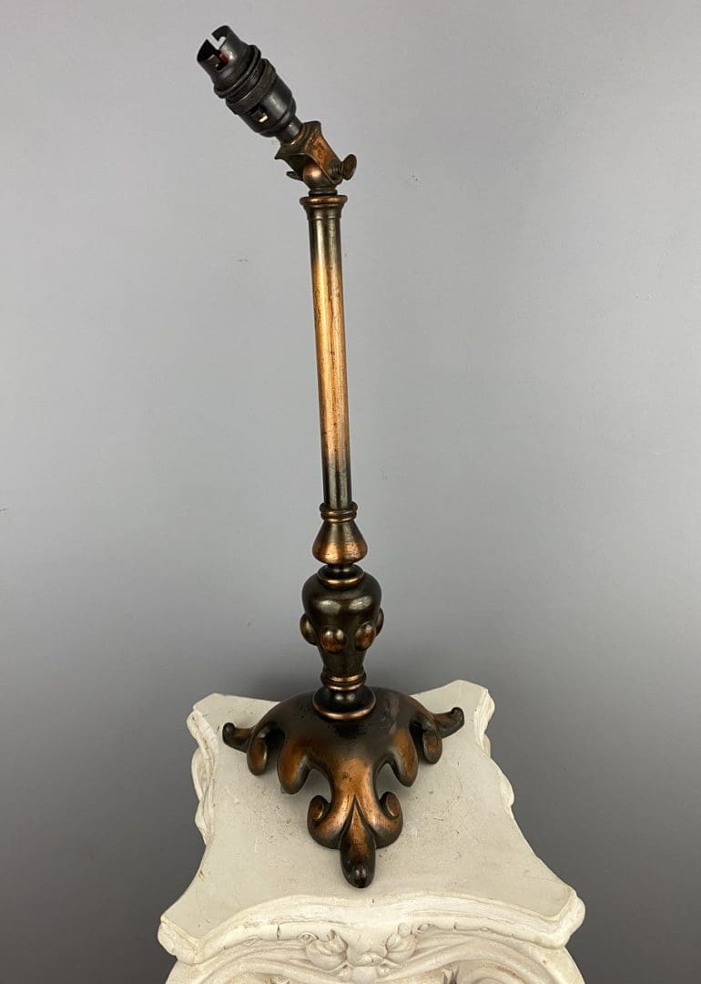 Original Art Nouveau Copper Table Lamp (32140)