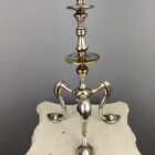 Nickel Plated Art Nouveau Table Lamp by Hinks (22527)