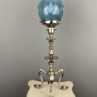 Nickel Plated Art Nouveau Table Lamp by Hinks (22527)