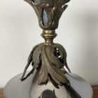 Art Nouveau Ceiling Light with Prismatic Glass Shade (41059)