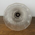 Art Nouveau Ceiling Light with Prismatic Glass Shade (41059)