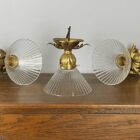 Art Nouveau Ceiling Light with Glass Shade (41061)