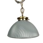 Grey Swirl Pendant with Gold Interior (23087-2)