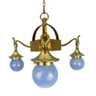 Brass Arts and Crafts Chandelier (21267)