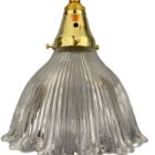 Small Antique Holophane Pendant Light (32159)