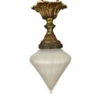 Small Antique Holophane Pendant Light (32181)