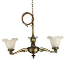 Art Nouveau Style Three Arm Chandelier (32163)