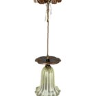Art Nouveau Dragon Fly and Lily Pad Pendant Light (23050-1)