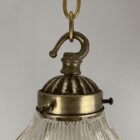 Small Holophane Glass Pendant Light (32149)