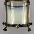 Small Art Nouveau Lantern with Vaseline Glass (32151)