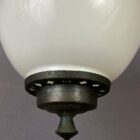 Antique Rise and Fall Opaline Globe Light - for Candle (91025)