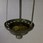 Antique Rise and Fall Opaline Globe Light - for Candle (91025)