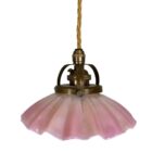Small Pink Opalescent Coolie Light (41051)