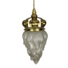 Frosted Glass Flame Pendant Light (41053)