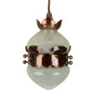'The Ashby Crown' Opalescent Art Nouveau Style Pendant Light (32166)