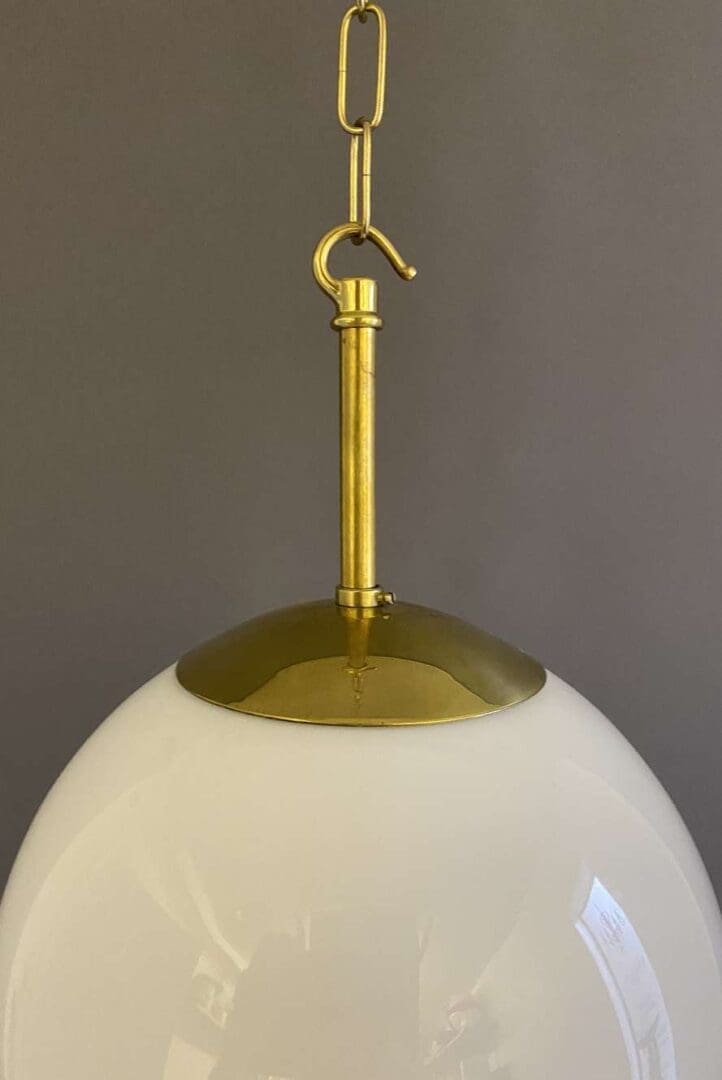 'Erik' 10 Inch Art Deco Opaline Globe Lights