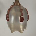 Nickel Plated Chandelier with Frosted Glass Shades (22371)