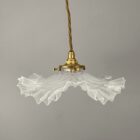 French Vaseline Glass Coolie Light (23062)