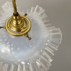 French Vaseline Glass Coolie Light (23062)