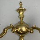 Antique Style Solid Brass Double Armed Wall Light (91056)
