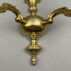 Antique Style Solid Brass Double Armed Wall Light (91056)