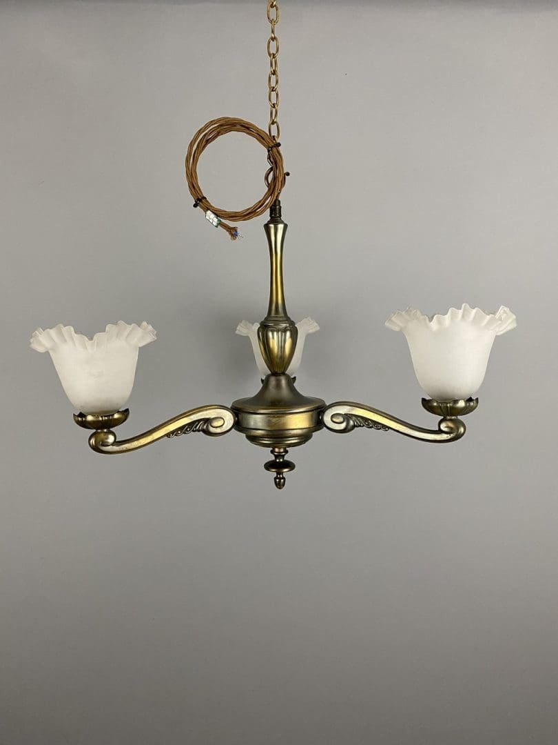 Art Nouveau Style Three Arm Chandelier (32163)