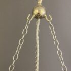 Vintage Holophane Stiletto Pendant Light - Silver Plated Fittings