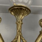 French Triple Torchere Brass Wall Light (41040)