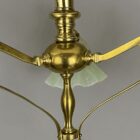 Art Nouveau Flush Fitting Three Arm Chandelier (32171)