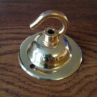 Large Satin Glass Chapel Pendant Light with Finial