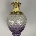 Large Amethyst Bullseye Tulip Pendant Light