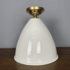 White Porcelain Ceiling Light by Bestlite