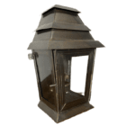 aged brass wall lantern