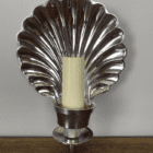 Nickel Plated Shell Wall Light