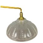 Vintage Opalescent Coolie Light