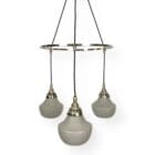 Arts and Crafts Nickel Plated Ring Chandelier