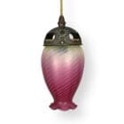 Arts and Crafts Cranberry Glass Pendant Light