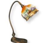 Art Deco Desk Lamp with Egyptian Shade