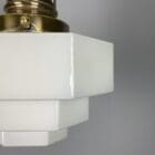 Small Hexagonal Art Deco Pendant Light