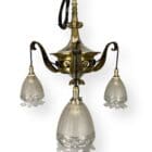 Silver Plated Art Nouveau Chandelier