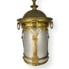 Art Nouveau Lantern with Frosted Glass