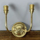 Double Arm Brass Wall Light
