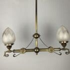 Art Nouveau Twin Arm Chandelier