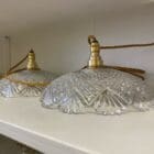 Vintage Cut Glass Coolie Lights