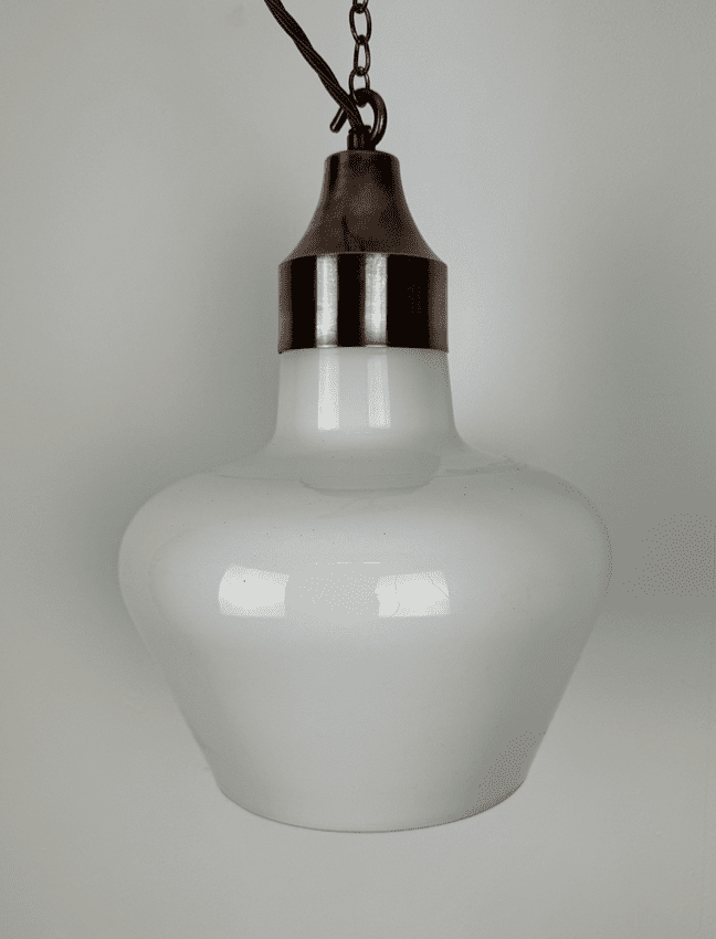 Mid Century Opaline Glass Pendant Lights