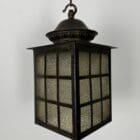 Frosted Glass Art Nouveau Lantern