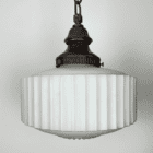 Large GEC Opaline Pendant Light