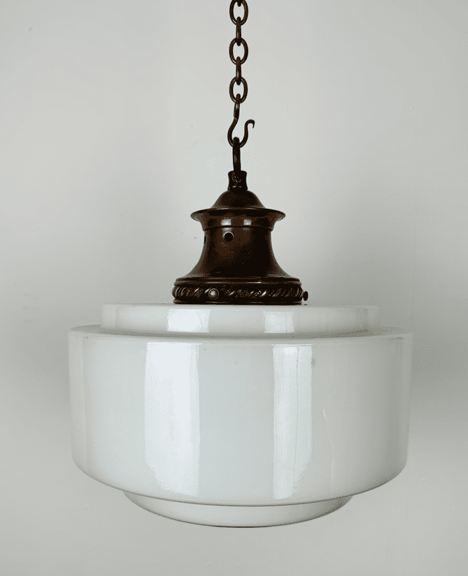Tiered Art Deco Opaline Light