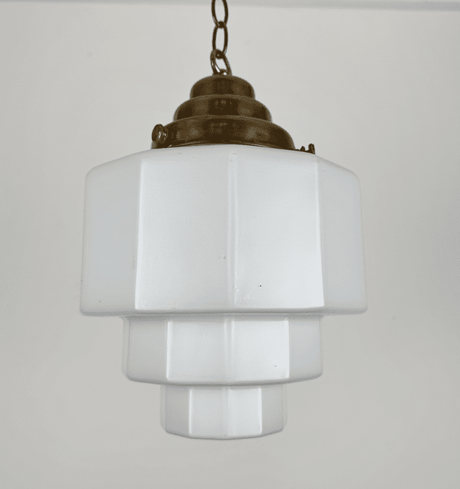 Stepped Art Deco Pendant Light